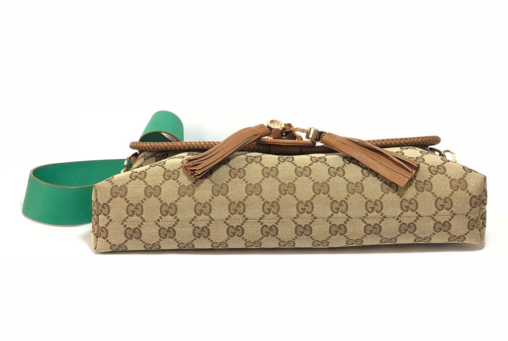 Gucci Monogram Canvas and Leather Satchel | Gently Used |