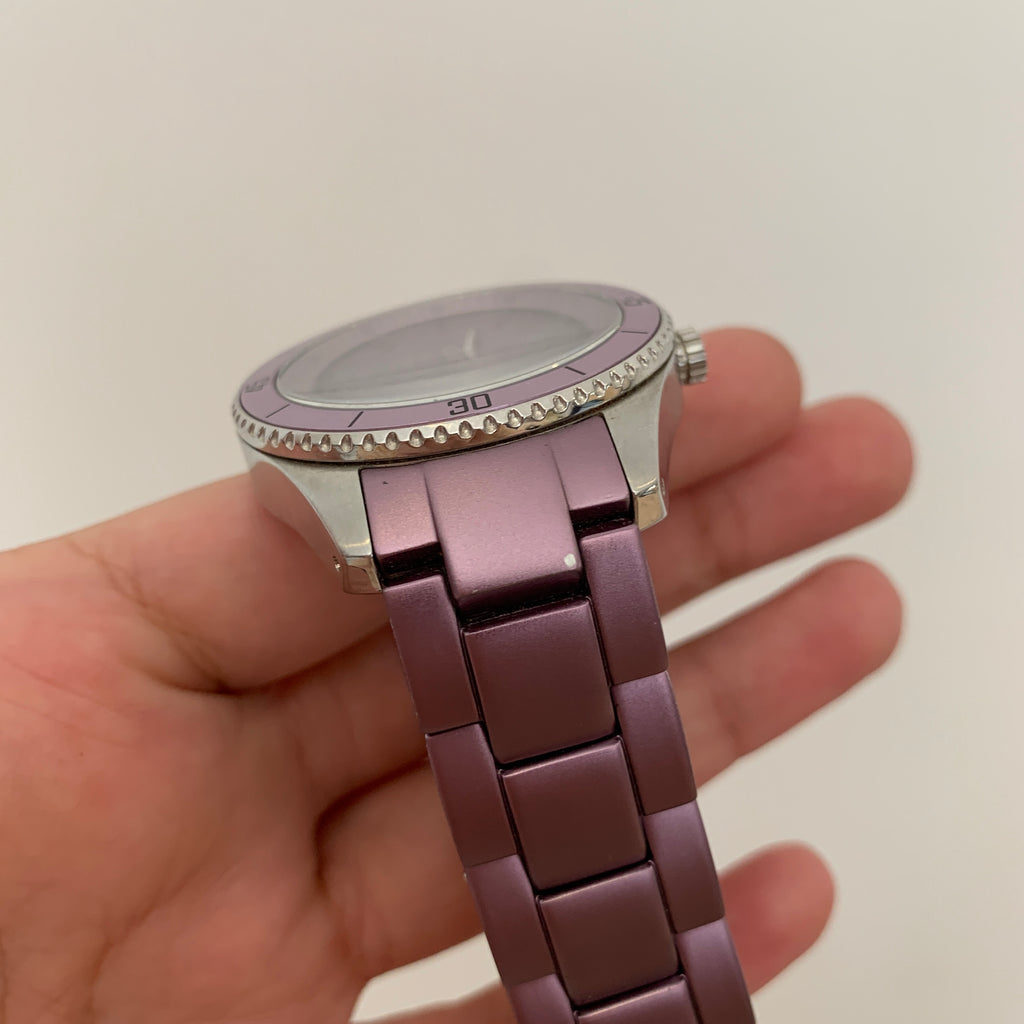 Fossil Purple Stainless Steel Watch | Pre Loved |