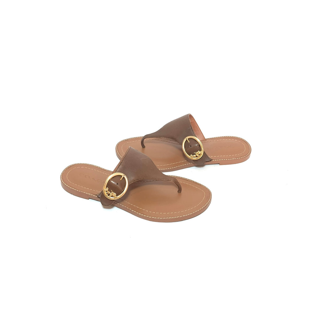 Coach Tan Leather Sandals | Gently Used |