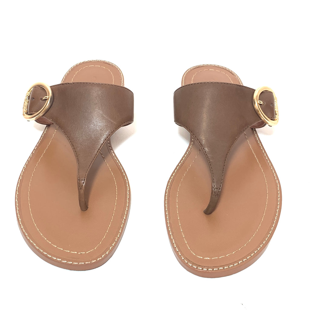 Coach Tan Leather Sandals | Gently Used |