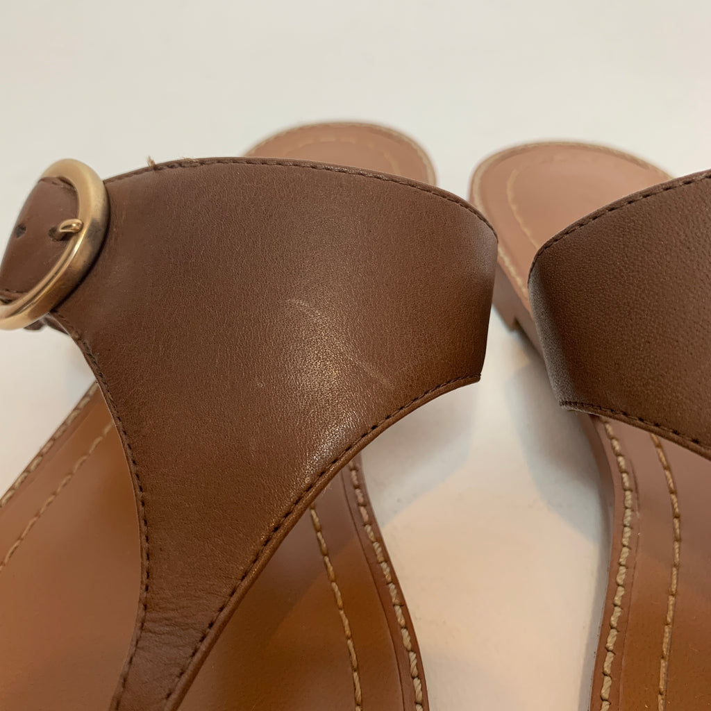 Coach Tan Leather Sandals | Gently Used |
