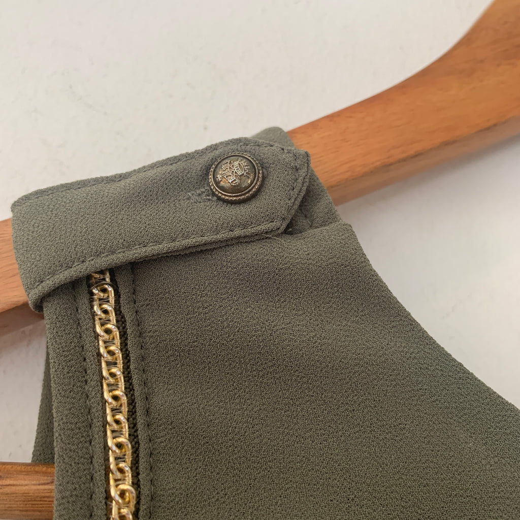 Dynamite Army Green Top | Gently Used |