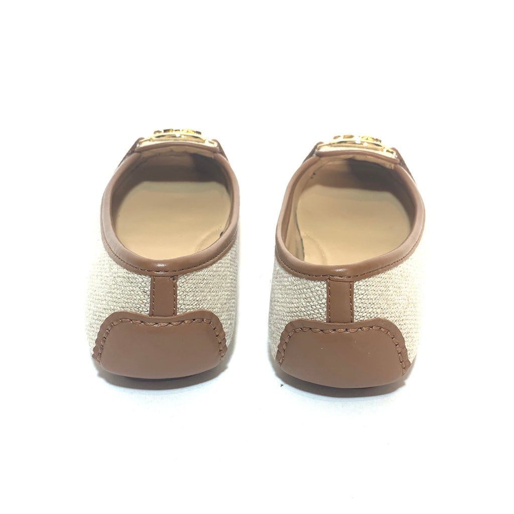 Michael Kors Fulton Moccasin Cream Jute Loafers | Like New |