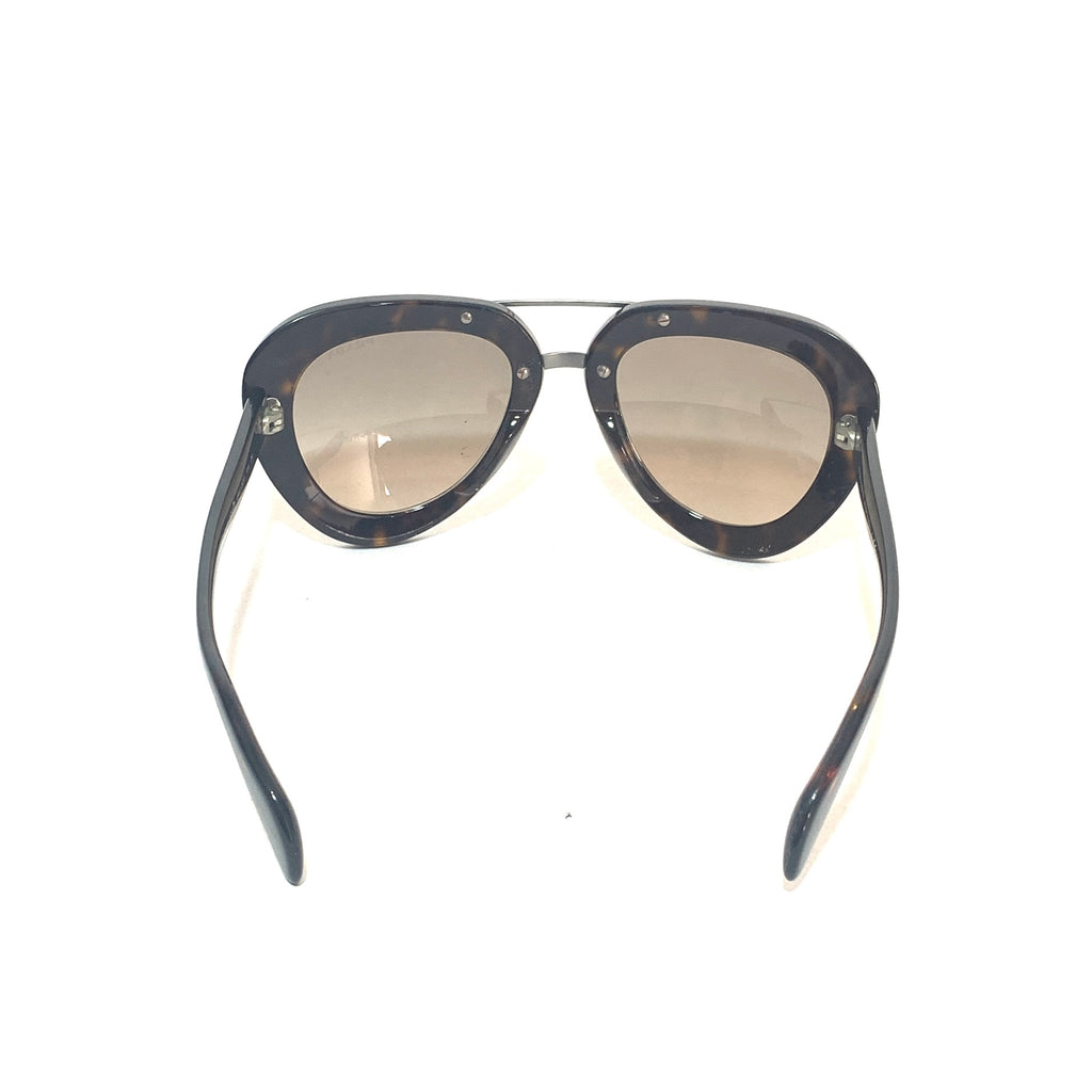 Prada SPR28R Brown Aviator Sunglasses | Gently Used | | Secret Stash
