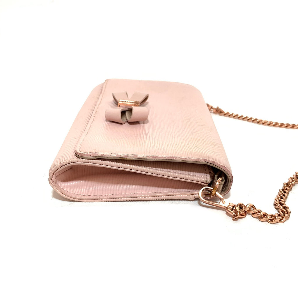Ted Baker Light Pink Leather Cross Body Bag | Pre Loved |