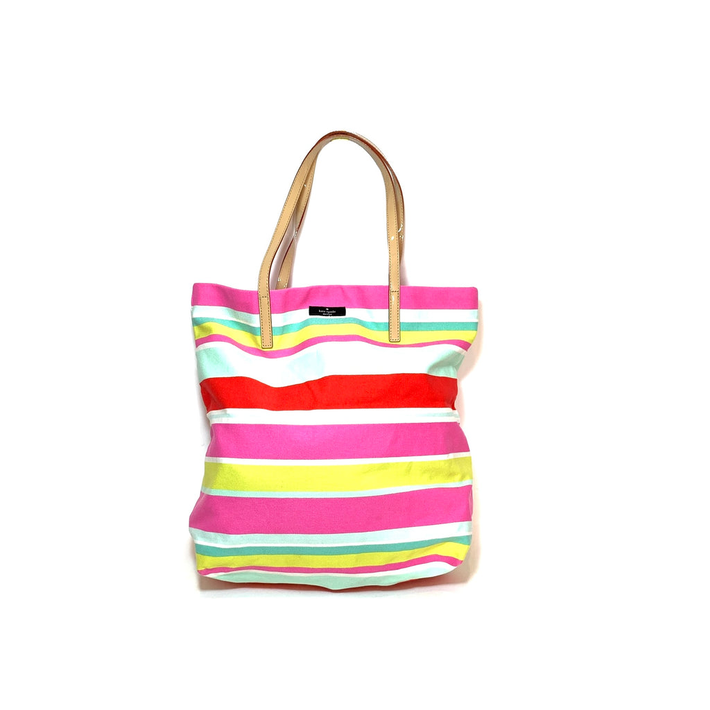 Kate Spade Striped Bon Cotton Tote | Gently Used |