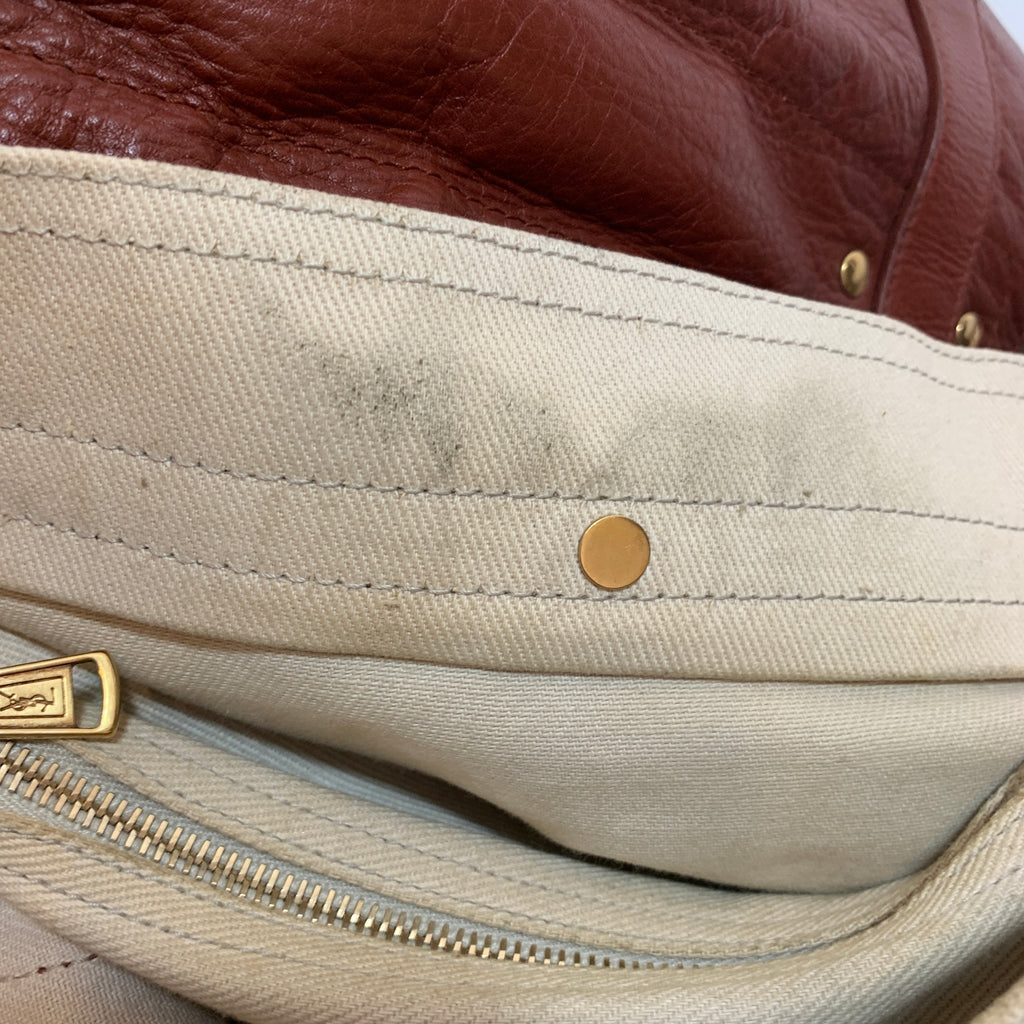 Saint Laurent Tan Leather Vintage Tote | Pre Loved |