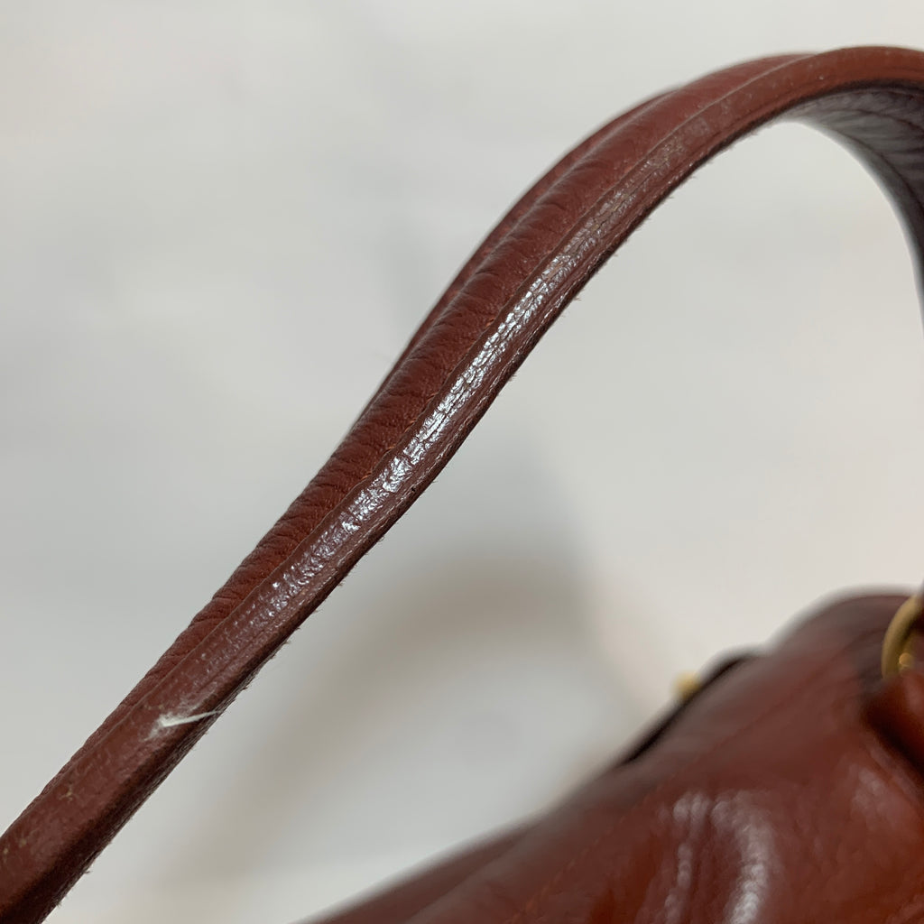 Saint Laurent Tan Leather Vintage Tote | Pre Loved |