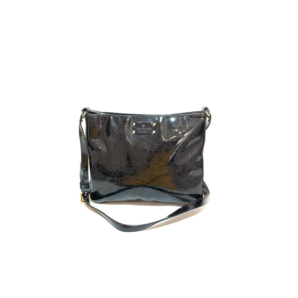 Kate Spade Black Patent Leather 'Darby' Cross Body Bag | Gently Used |