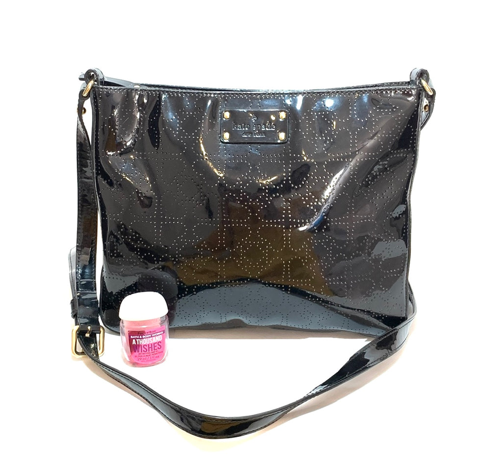 Kate Spade Black Patent Leather 'Darby' Cross Body Bag | Gently Used |