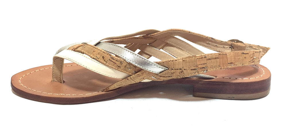 Diane Von Furstenberg Tri-Colour 'Carley' Sandals | Gently Used |