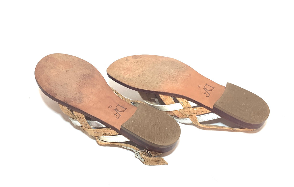 Diane Von Furstenberg Tri-Colour 'Carley' Sandals | Gently Used |