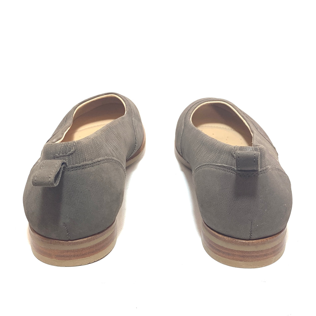 Clark's Taupe 'Alice' Striped Leather Pumps | Brand New |