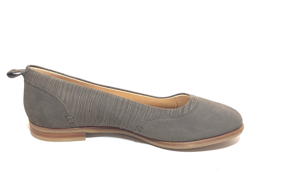 Clark's Taupe 'Alice' Striped Leather Pumps | Brand New |
