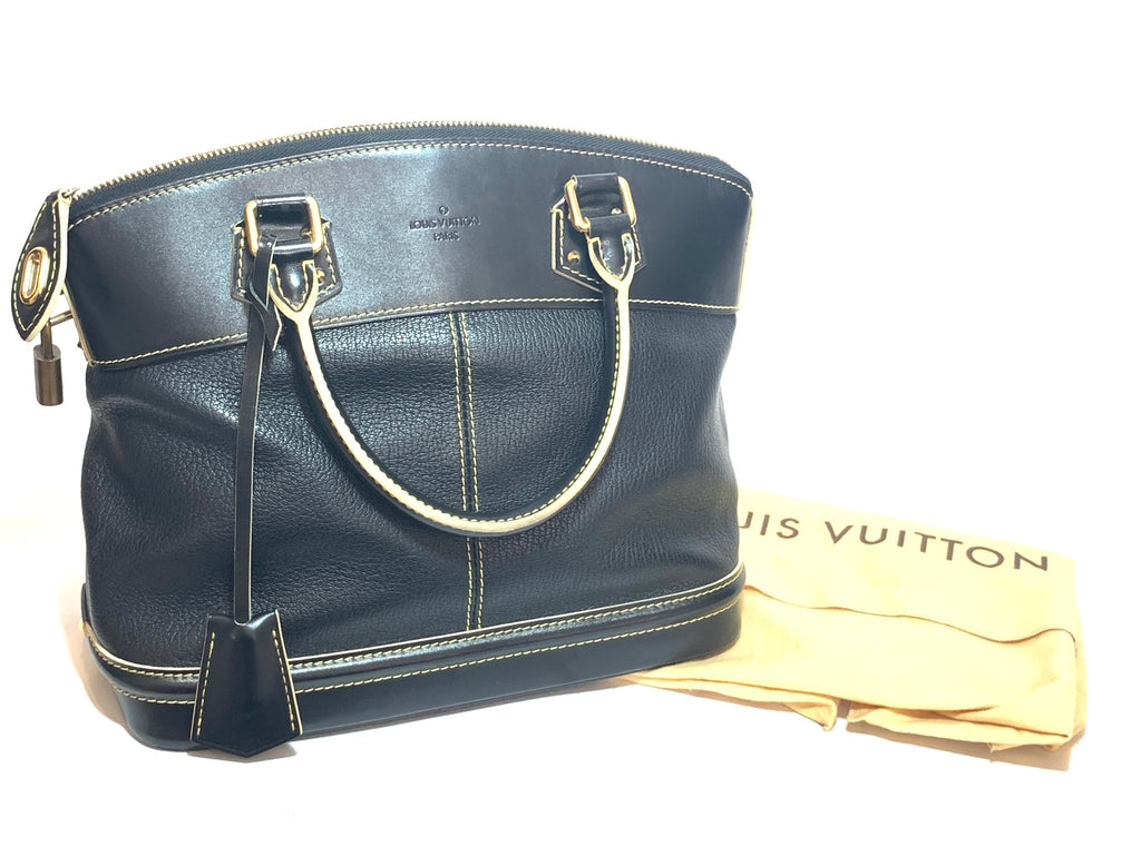 Louis Vuitton Black 'Suhali' Leather Lock It MM Bag | Gently Used |