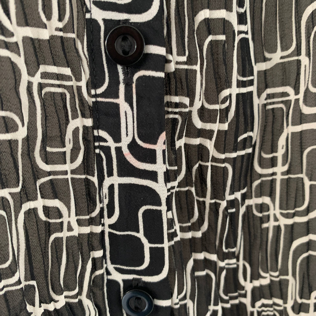 BHS Black & White Printed Shirt | Gently Used |