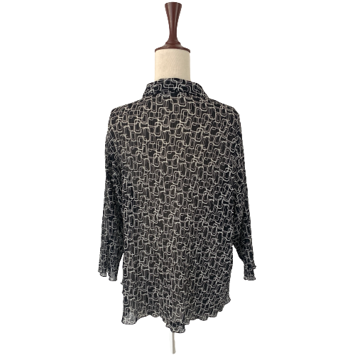 BHS Black & White Printed Shirt | Gently Used |