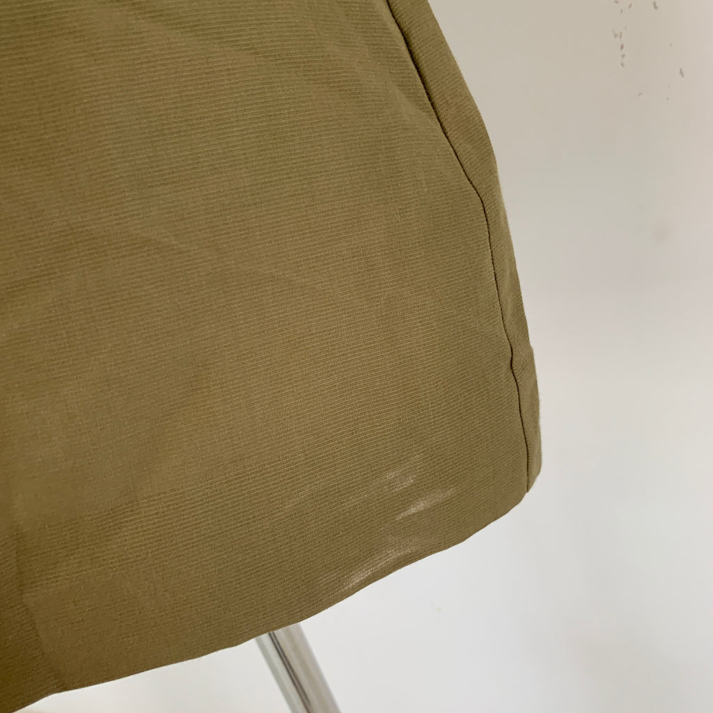 COS Khaki Peplum Top | Pre Loved |