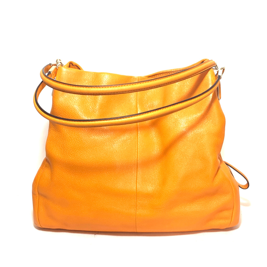 Coach Tangerine Leather Shoulder Bag | Like New |