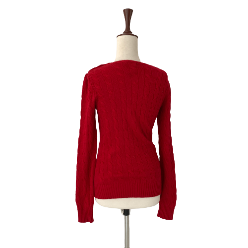 Ralph Lauren Rugby Red Knit Sweater | Gently Used |