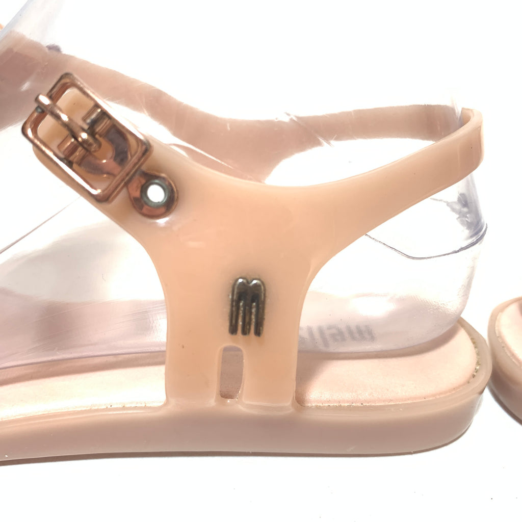 Melissa Nude Pink Butterfly Thong Sandals | Gently Used |