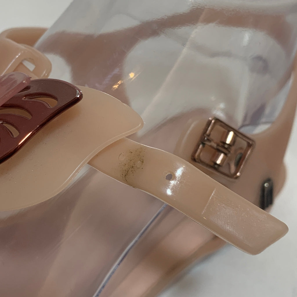 Melissa Nude Pink Butterfly Thong Sandals | Gently Used |