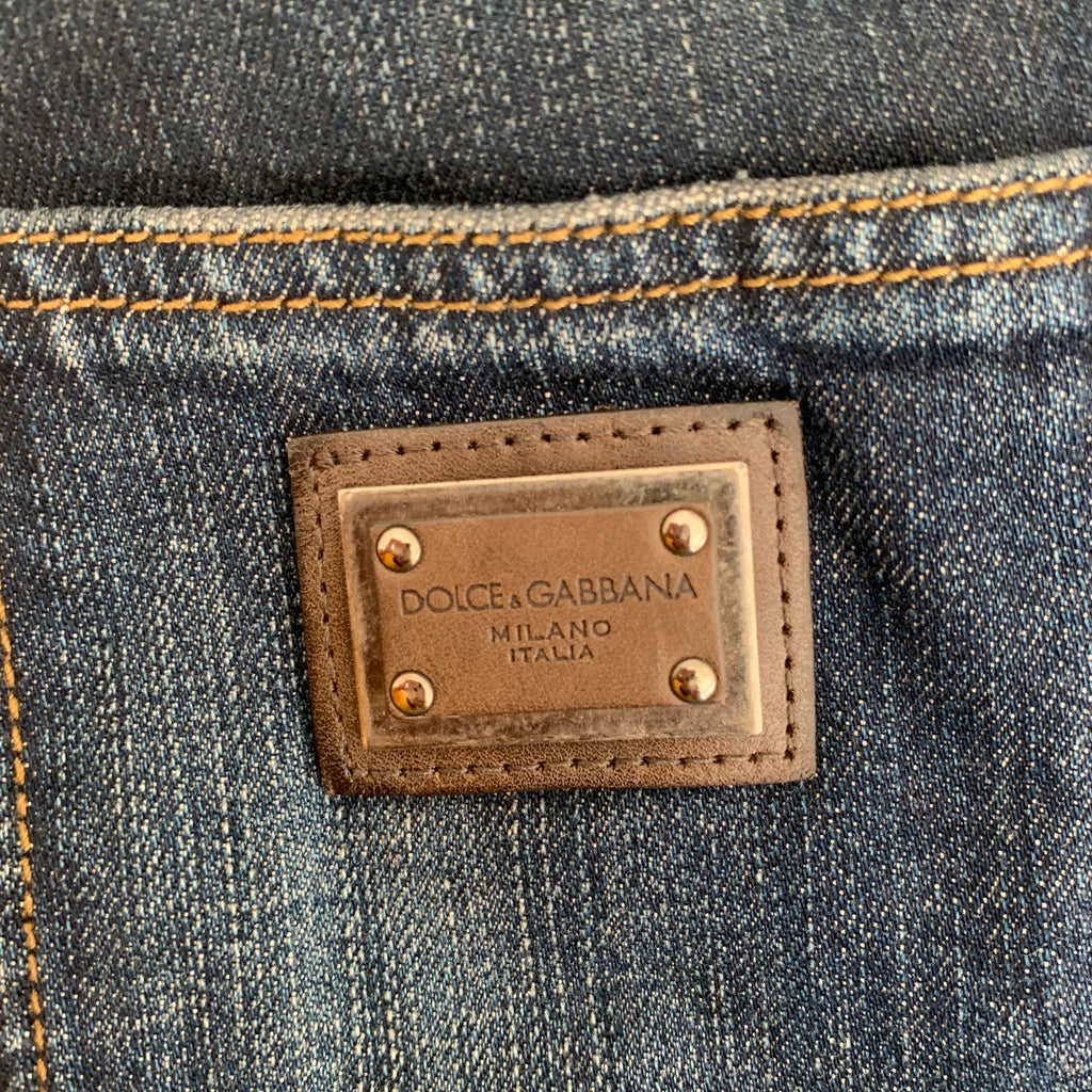 D&G Blue Denim Ankle Zip Jeans | Gently Used |