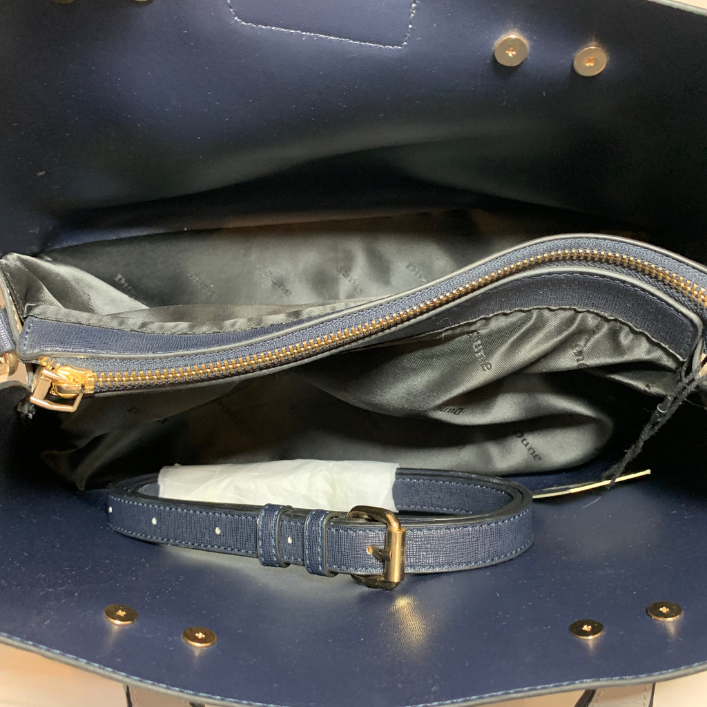 Dune Navy & Grey Satchel | Brand New |