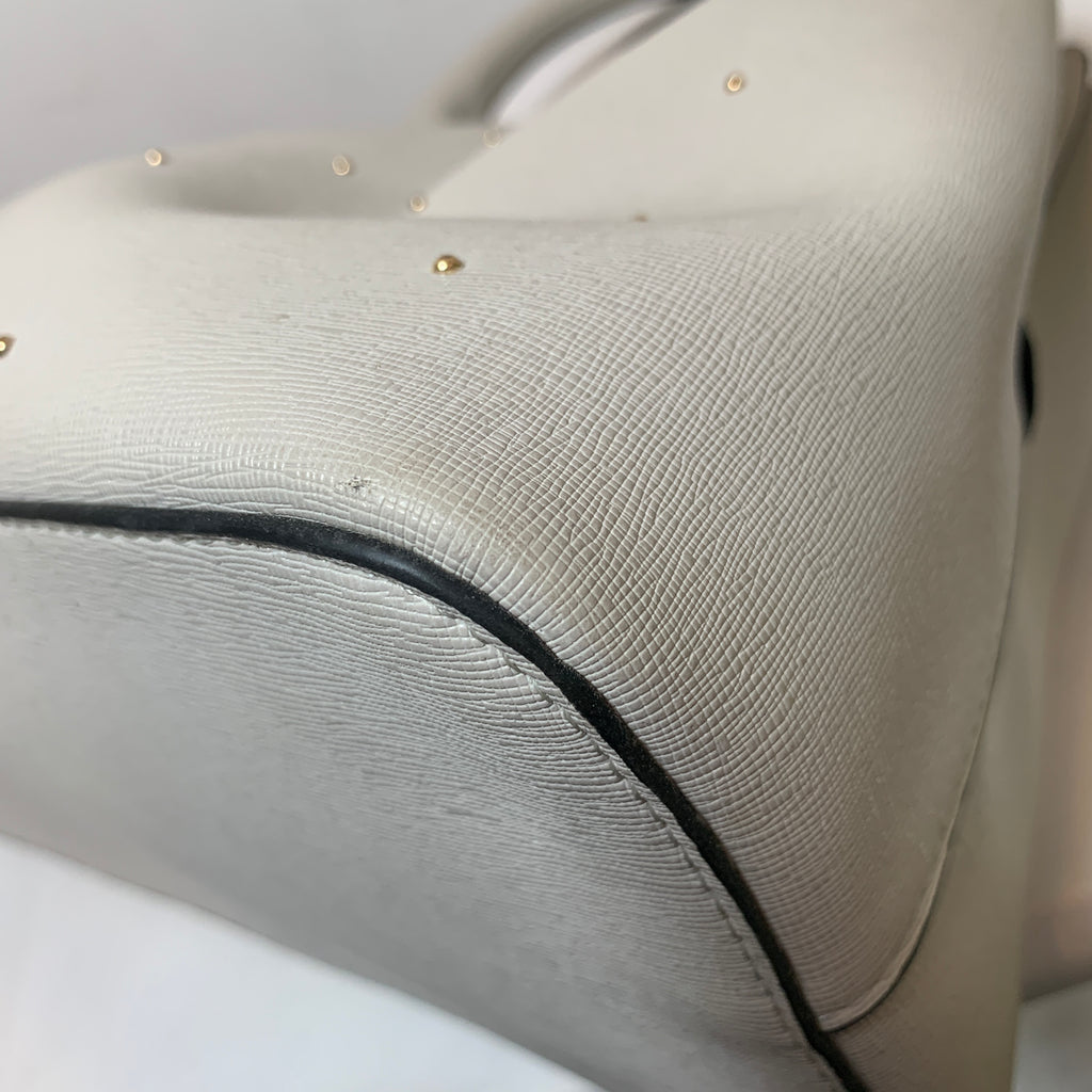 Dune Grey Gold Studded Satchel | Pre Loved |