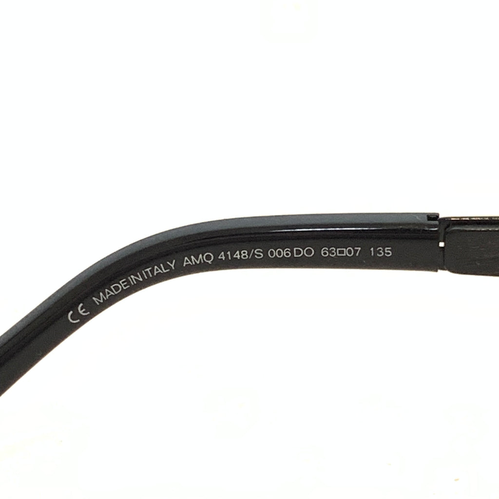Alexander McQueen AMQ 4148/S Black Unisex Aviator Sunglasses | Like New |