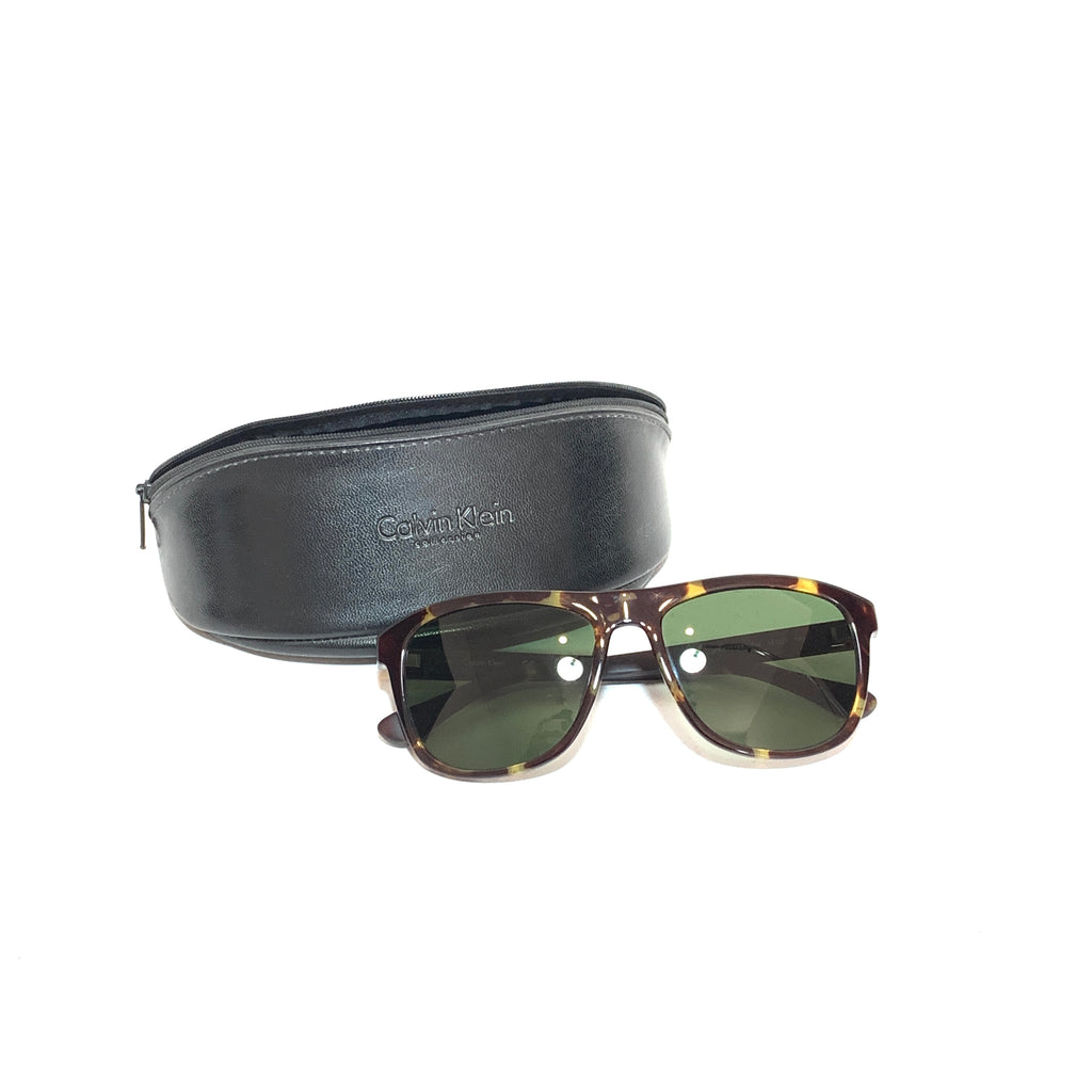 Calvin Klein CK3175S Brown Two-Toned Unisex Sunglasses | Like New |