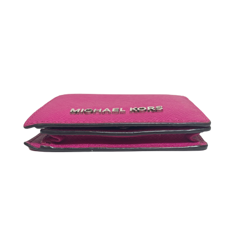 Michael Kors Fuschia Leather Small Flap Wallet | Pre Loved |