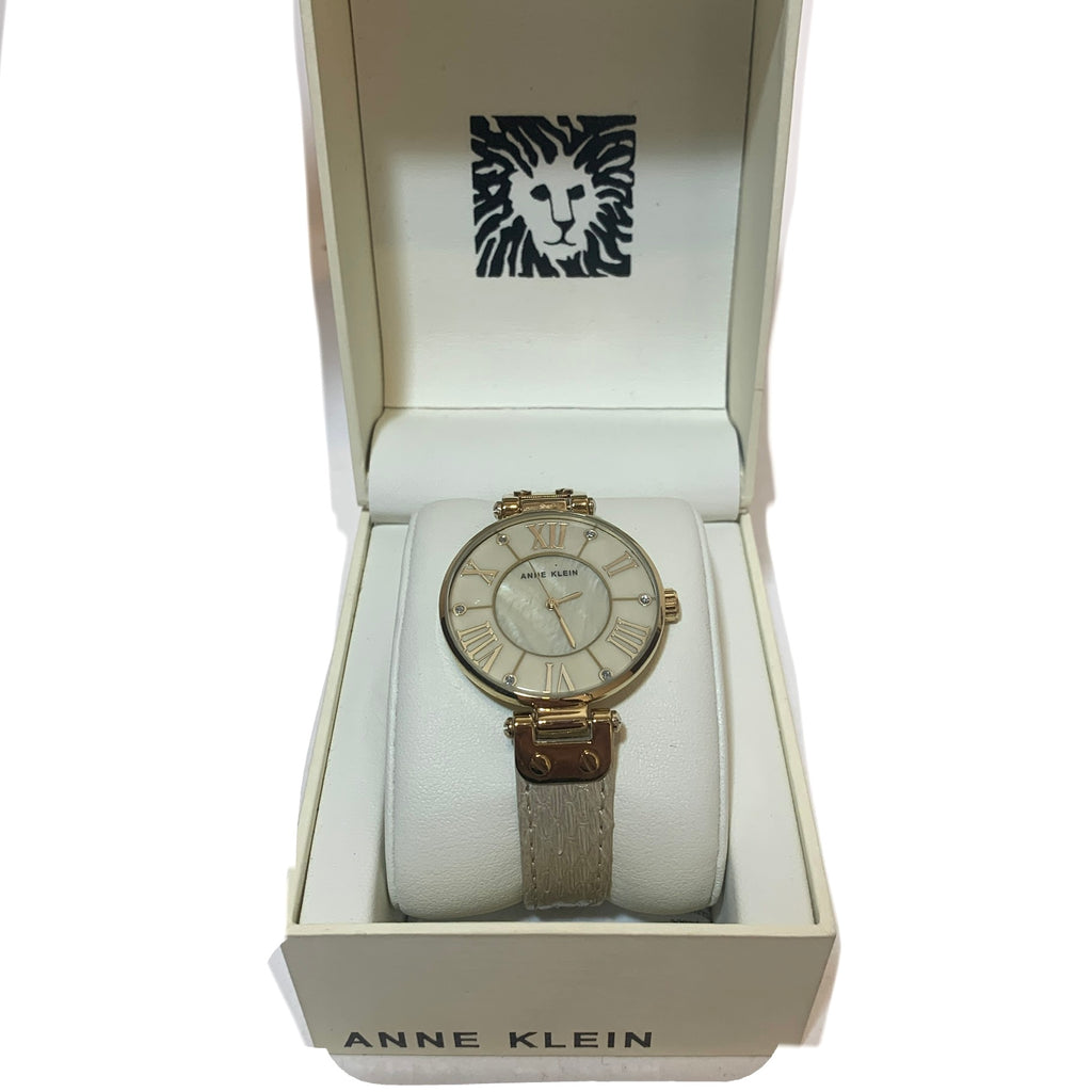 Anne Klein Round Gold Wristwatch | Gently Used |