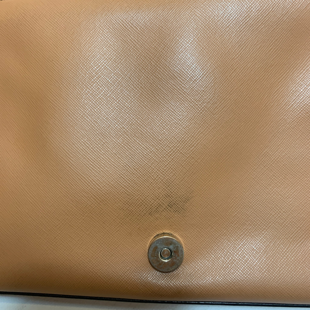 Tory Burch Tan & Cream Leather 'Robinson' Shoulder Bag | Pre Loved |