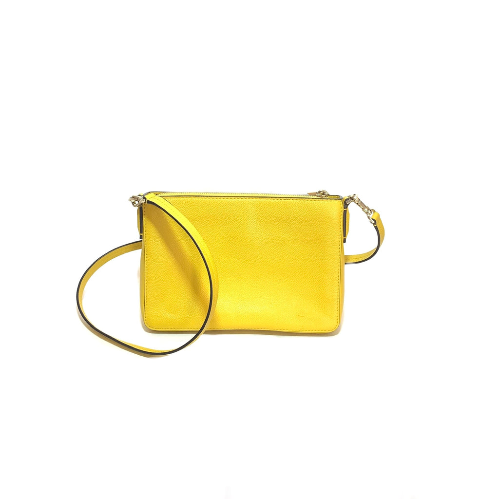 Kate Spade Yellow Leather Cross Body Bag | Gently Used |