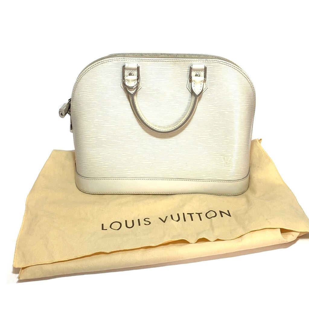 Louis Vuitton Ivory ALMA EPI Leather Tote | Pre Loved |