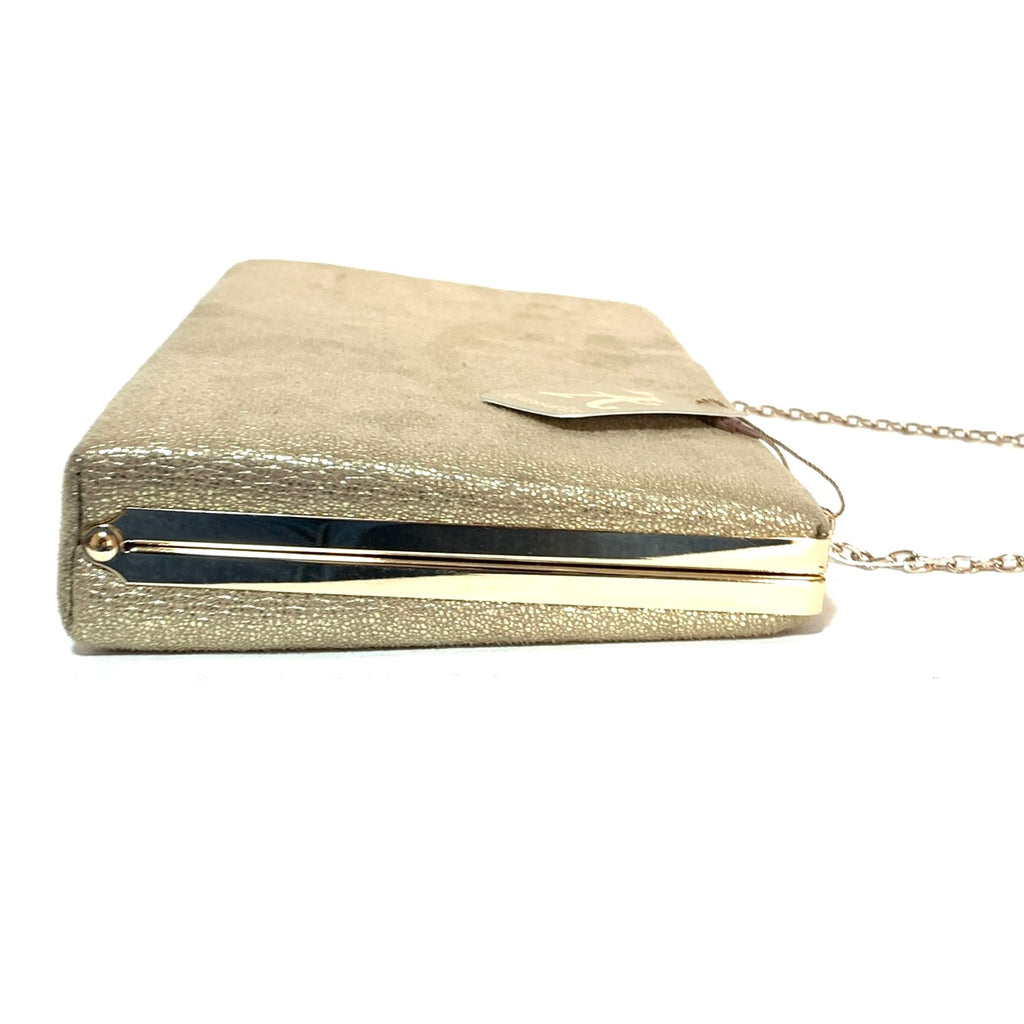 Accessorize Large Gold Clutch | Like New |