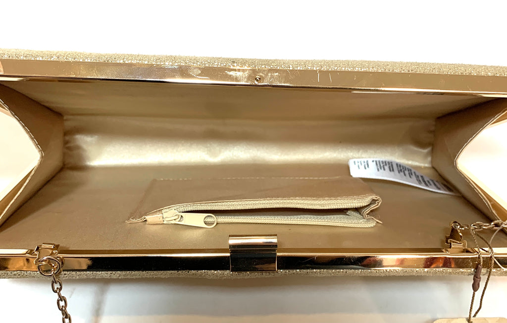 Accessorize Large Gold Clutch | Like New |