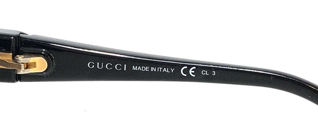 Gucci Black Rectangular GG 3166/S Sunglasses | Gently Used |