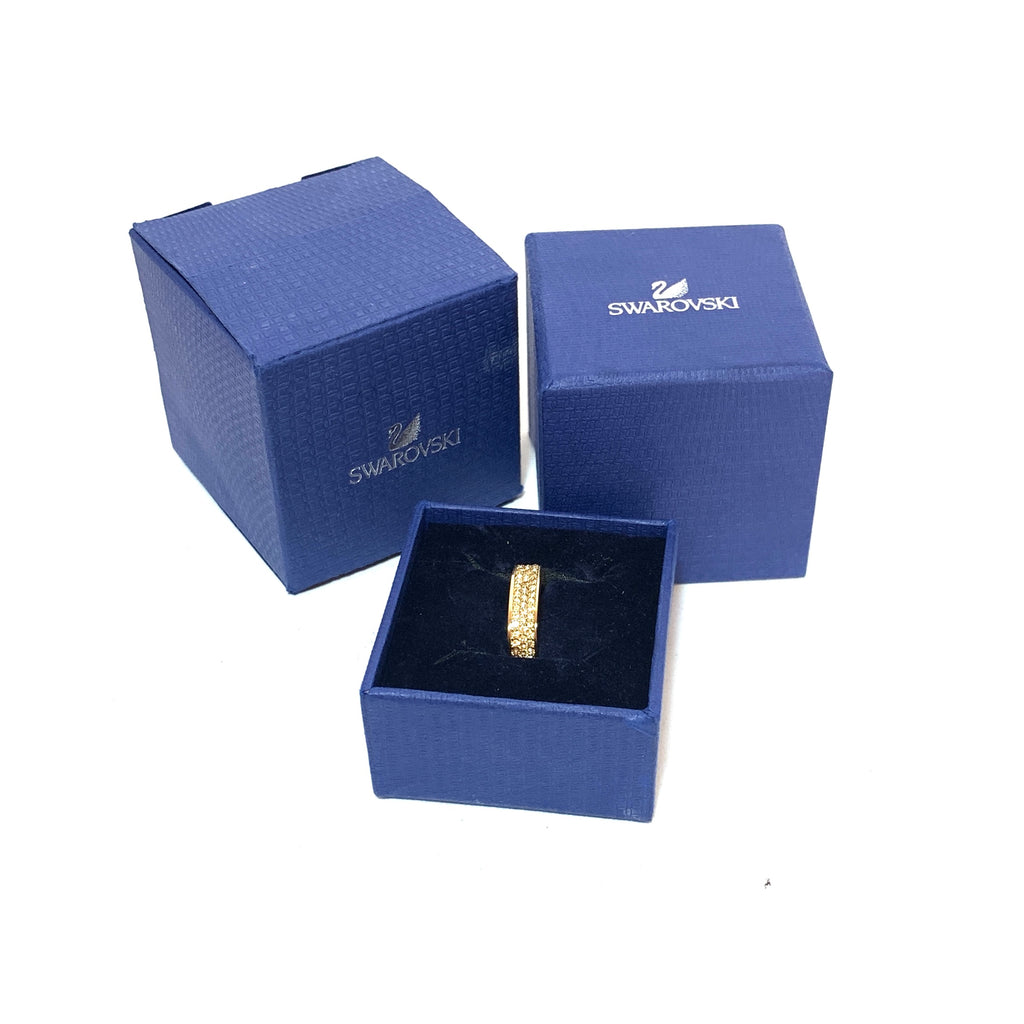 Swarovski Yellow Gold 5139700 Crystal Ring | Like New |