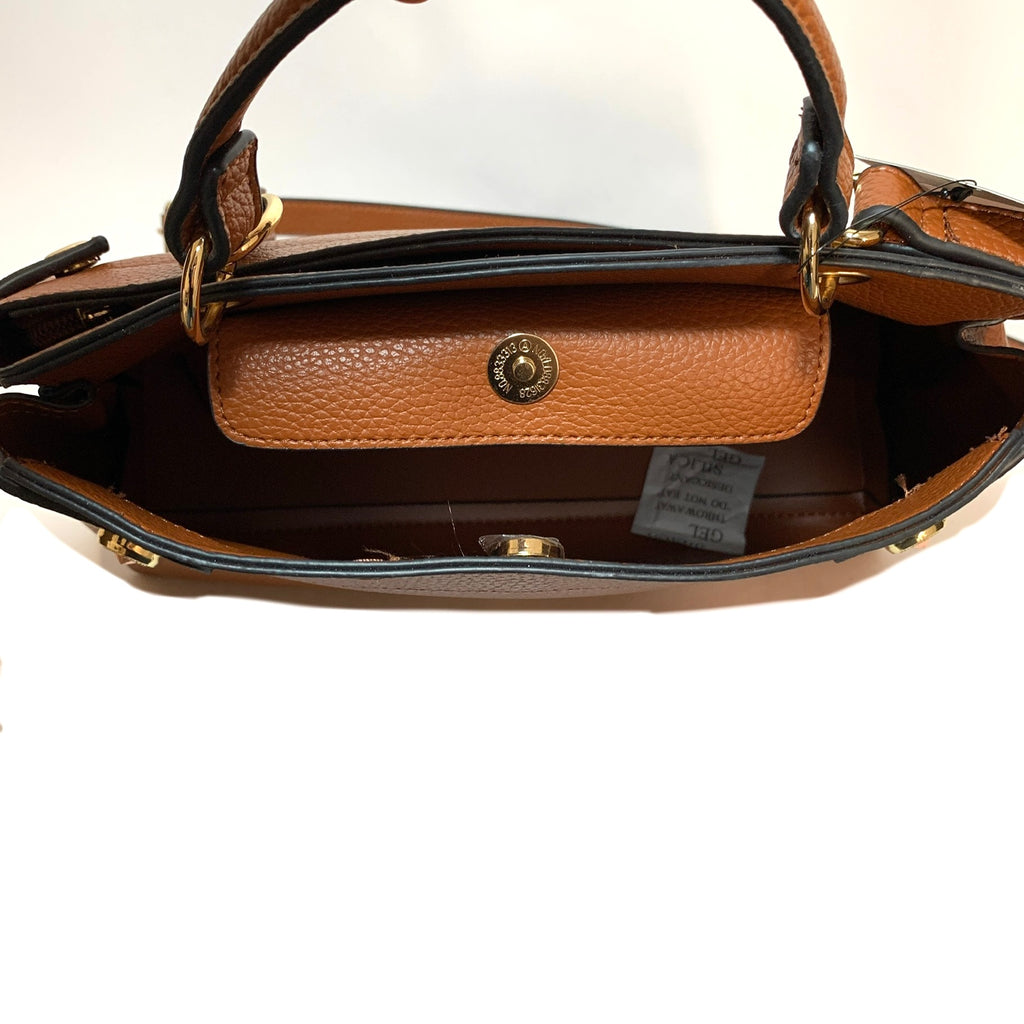Nanette Lepore Tan Vegan Leather 'Arti' Cross Body Bag | Brand New |