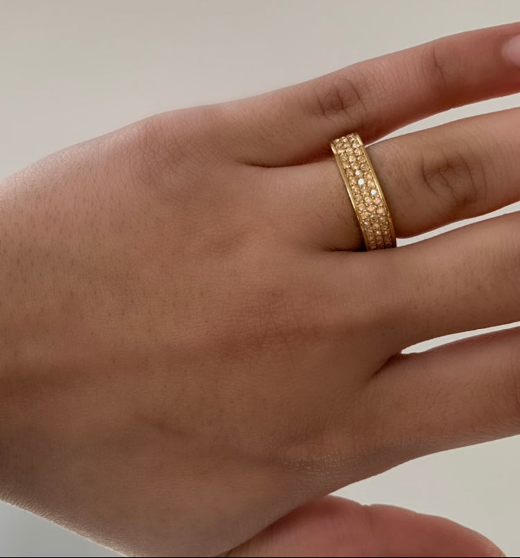 Swarovski Yellow Gold 5139700 Crystal Ring | Like New |