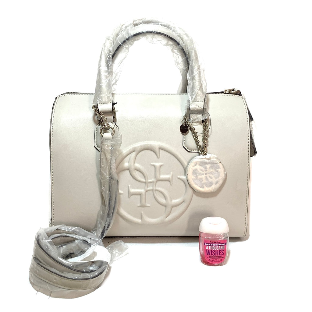 Guess Off White Korry Dome Satchel Brand New Secret Stash