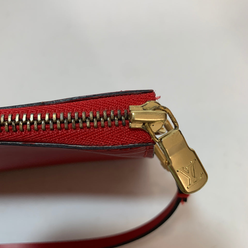 Louis Vuitton Red Epi Leather Pochette | Gently Used |