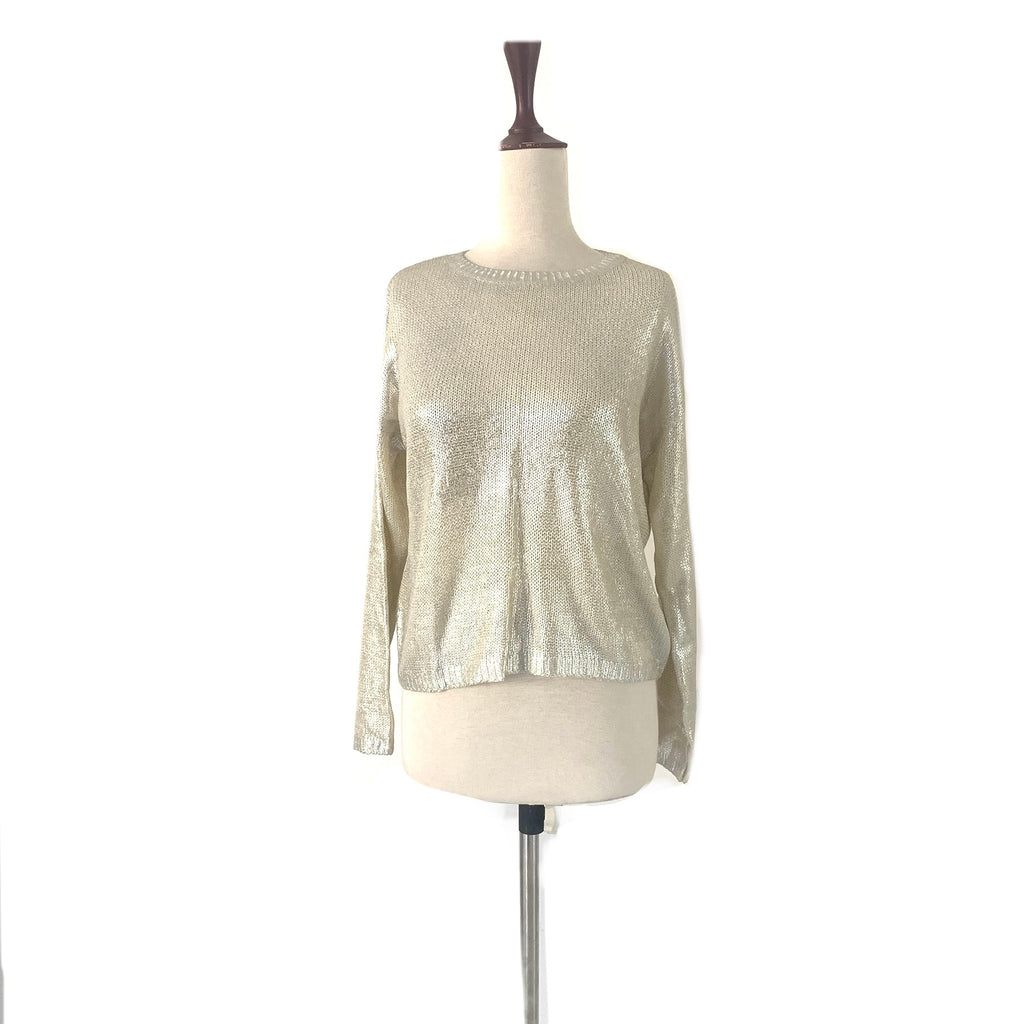 H&M Metallic Knit Top | Brand New |