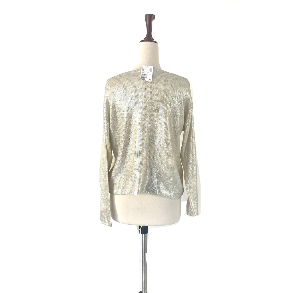 H&M Metallic Knit Top | Brand New |
