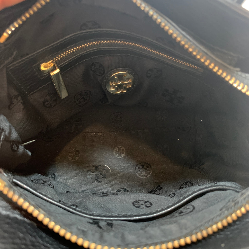 Tory Burch Black Leather 'Clara' Satchel | Gently Used |