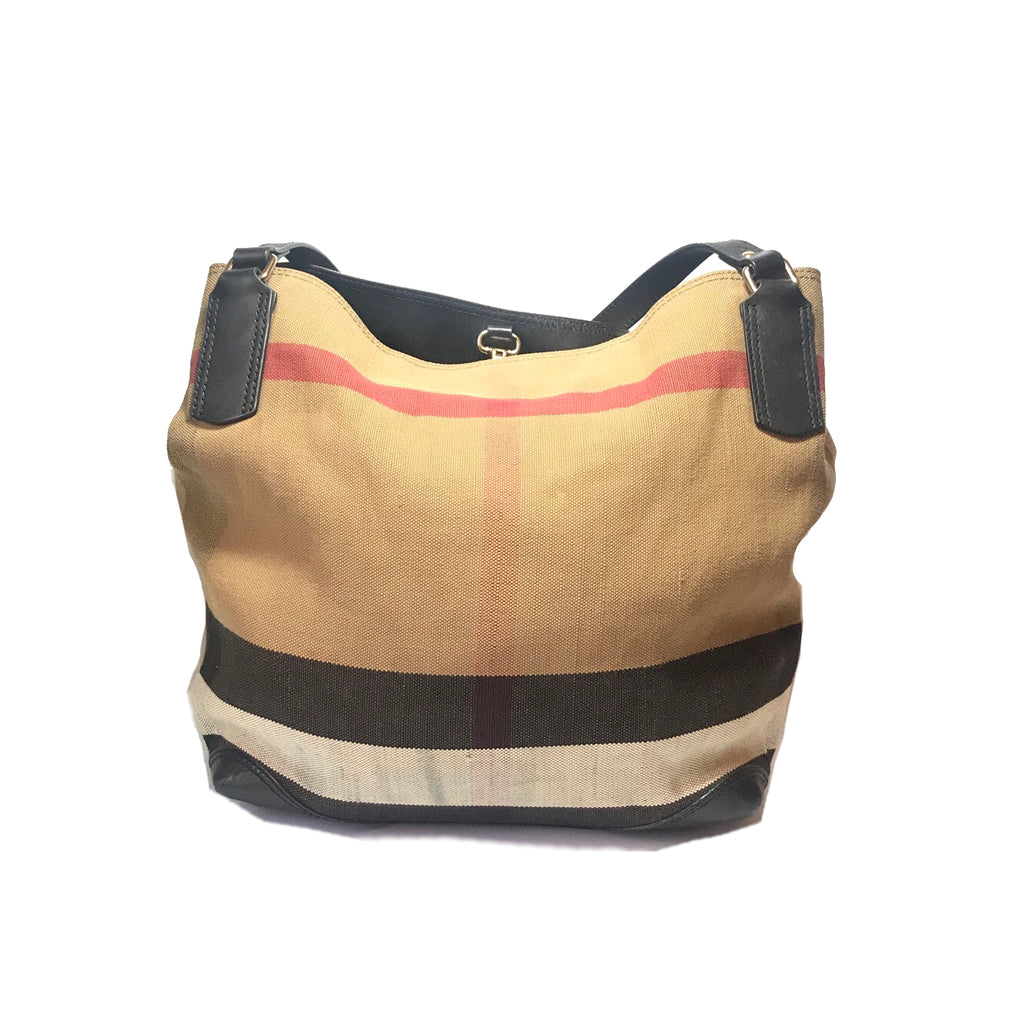 Burberry Exploded Check Canvas Tote Bag | Pre Loved |