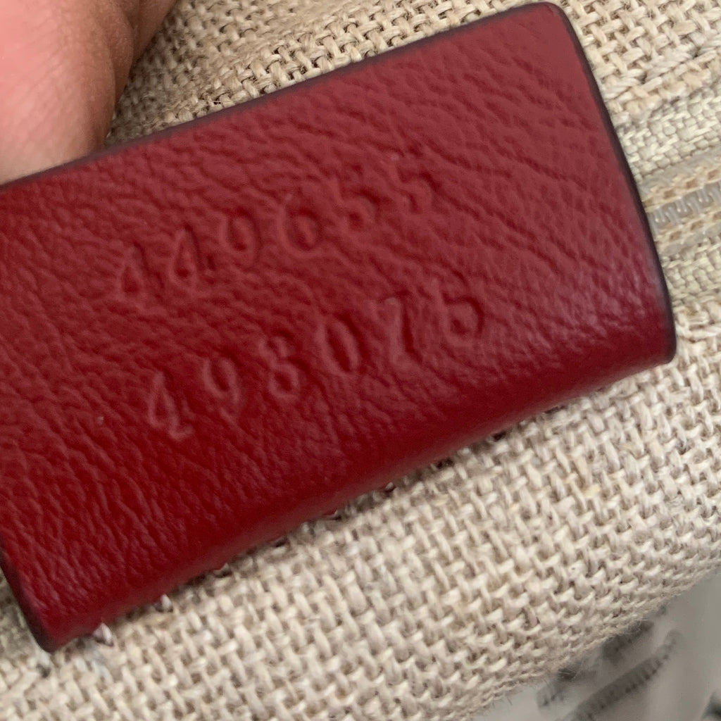 Gucci Red Microguccissima Leather Convertible Bag | Pre Loved |