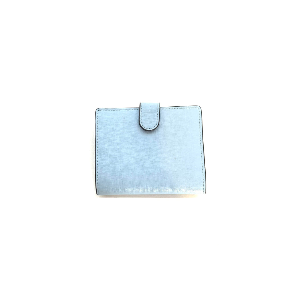 Furla Light Blue Leather Bi-fold Wallet | Pre Loved |